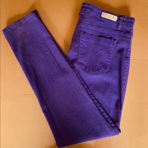 Calvin Klein purple jeans